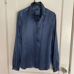 Ralph Lauren Silk Dress Shirt | Size 14